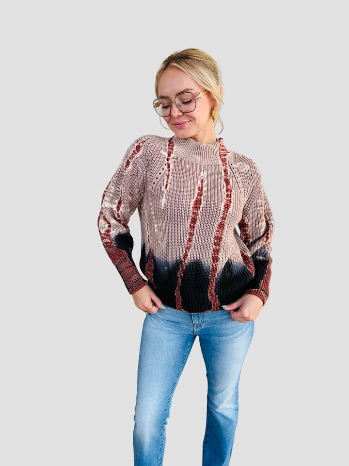 Bernice Sweater - Nut Bamboo Ombre