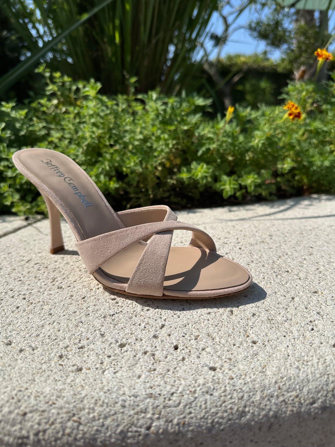 Symone Heel - Beige Suede
