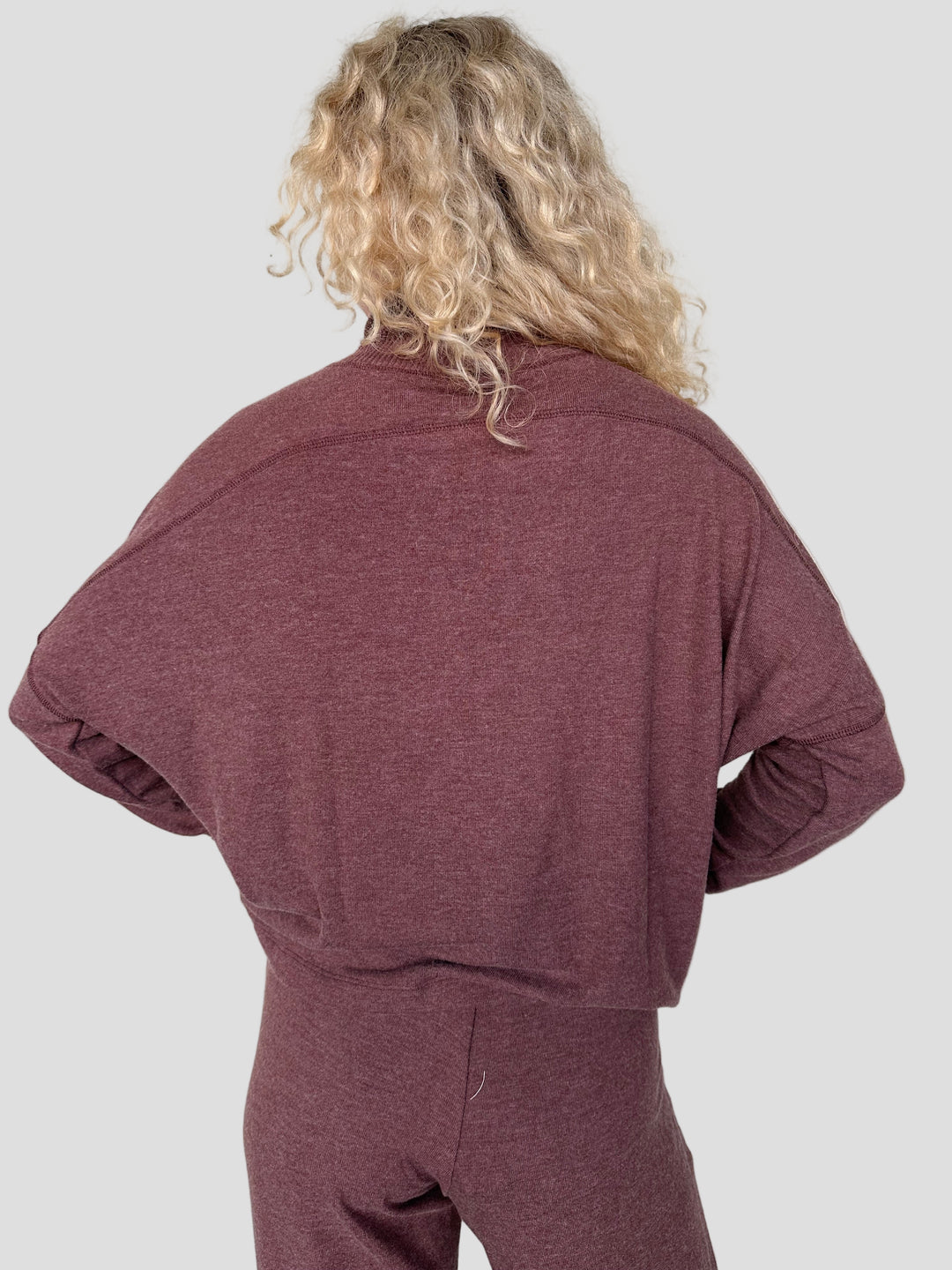 Frida Mock Neck Top - Espresso