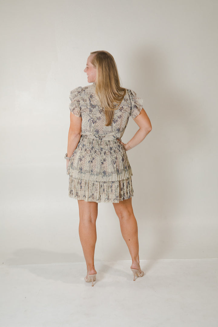 Allegra Dress - Stone Combo