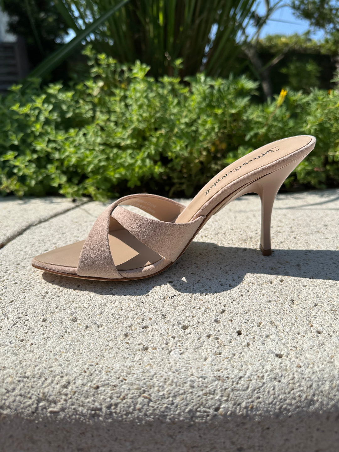Symone Heel - Beige Suede