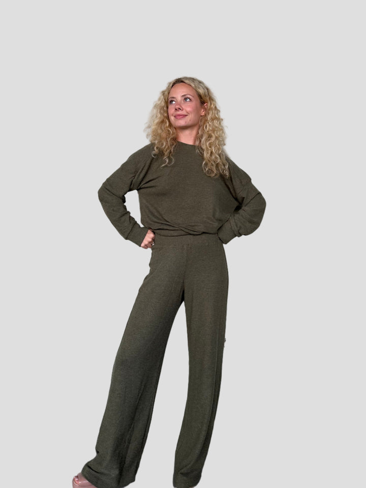 Jones Wide Leg Pant - Topiary