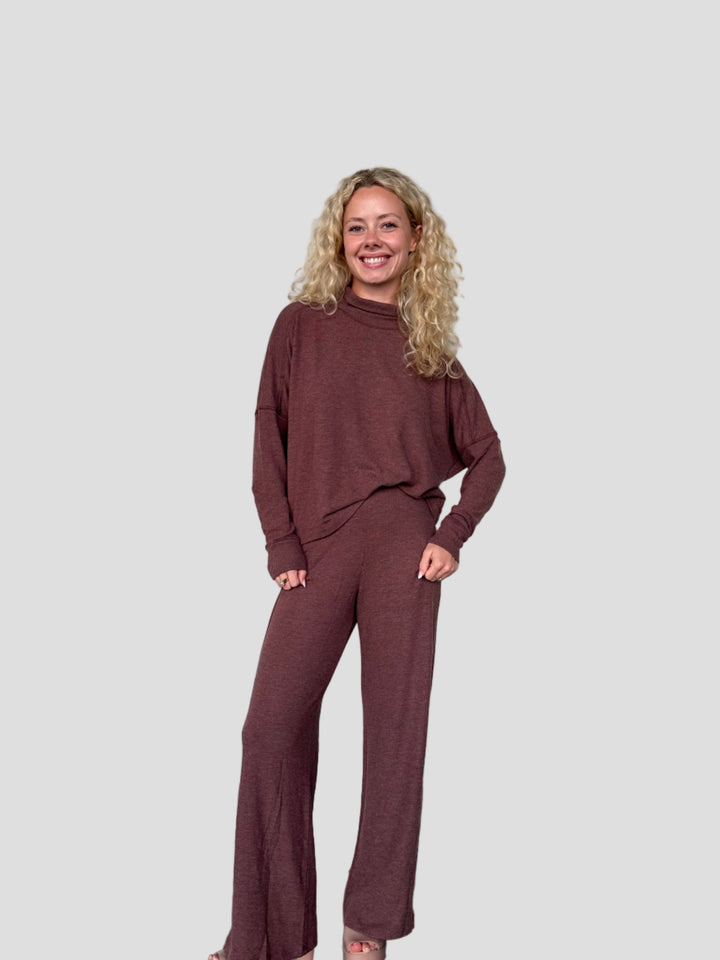 Jones Wide Leg Pant - Espresso