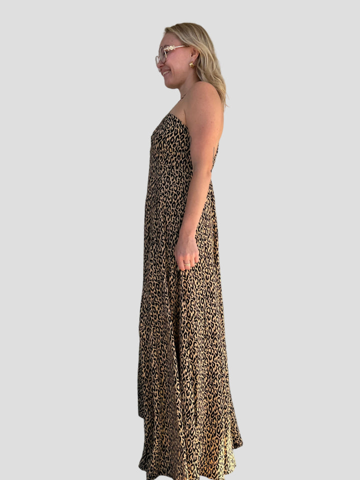 Lilia Maxi Dress - Fierce Camel