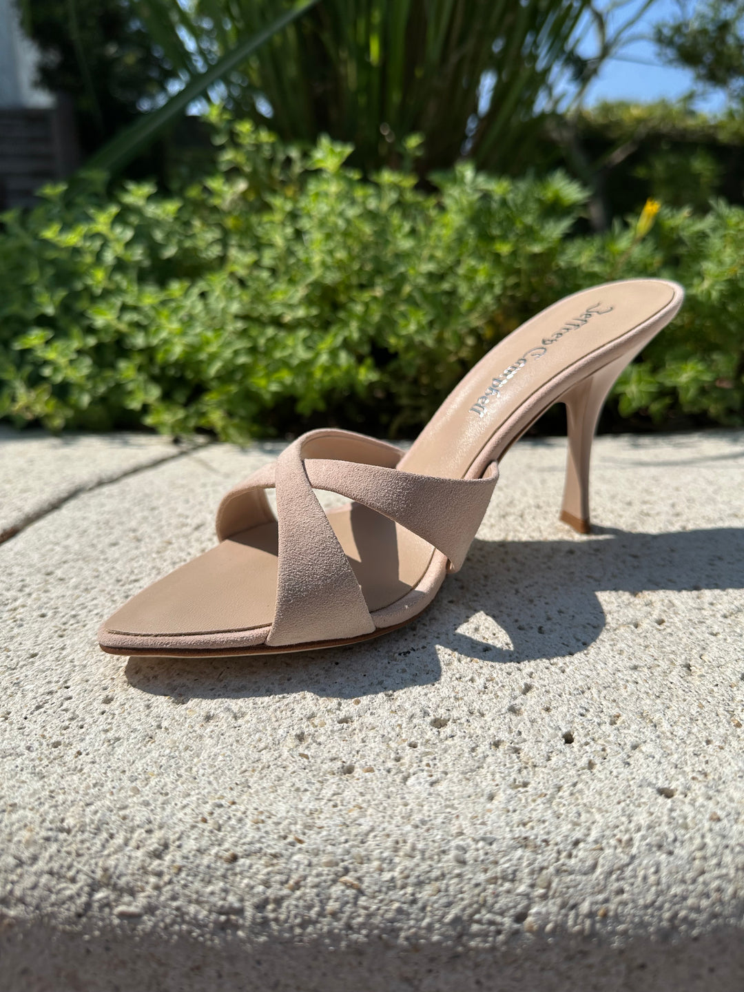 Symone Heel - Beige Suede