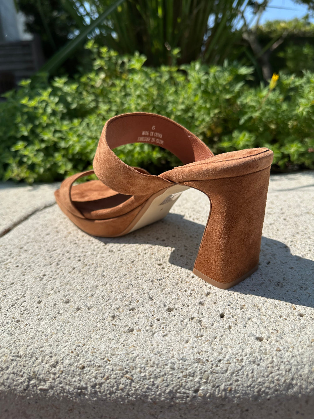 Danity Heel - Tan Suede