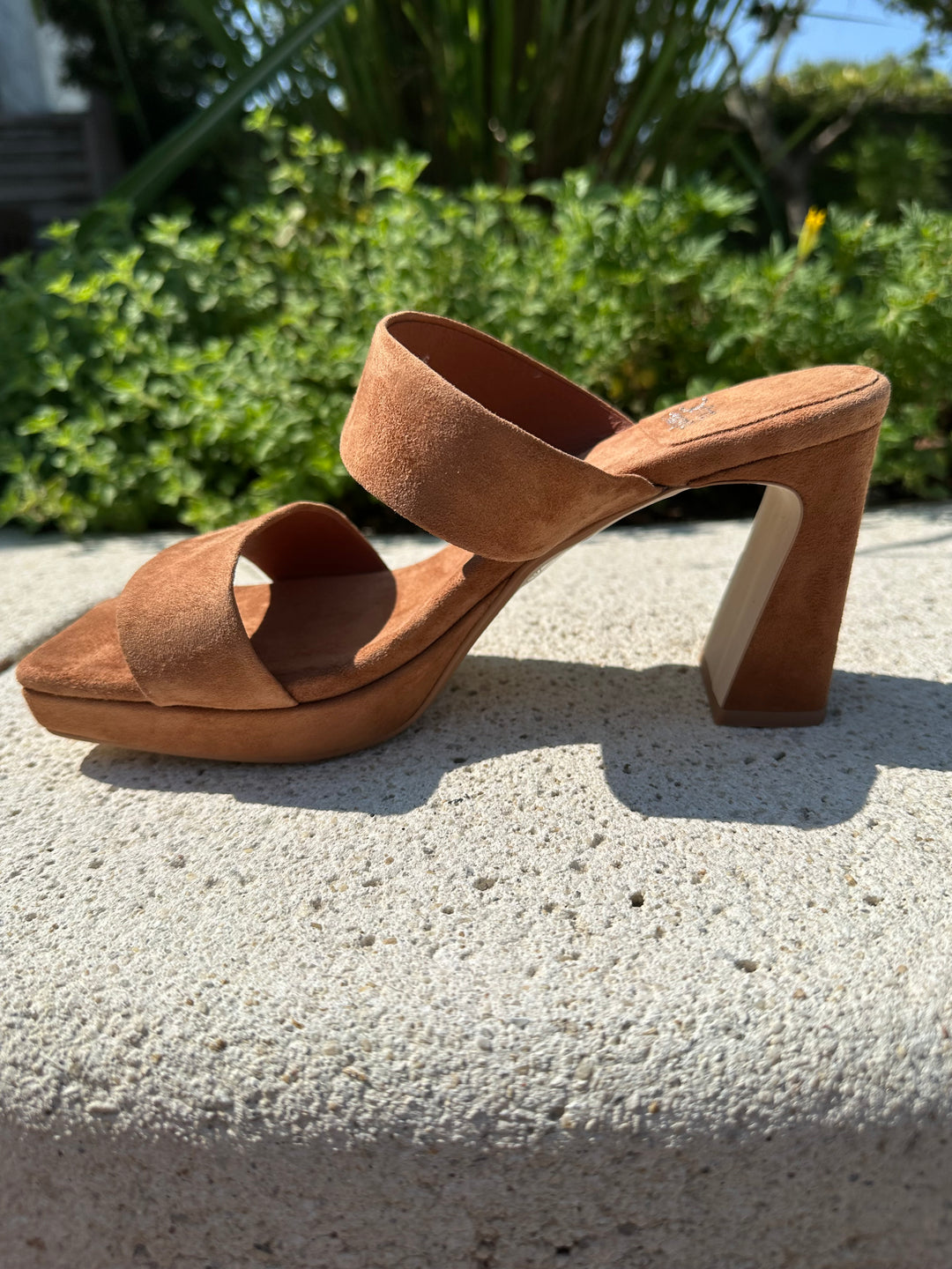 Danity Heel - Tan Suede