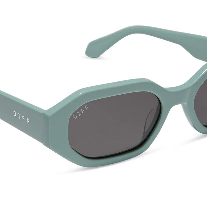 Allegra Sunglasses - Steel Teal + Grey Polarized