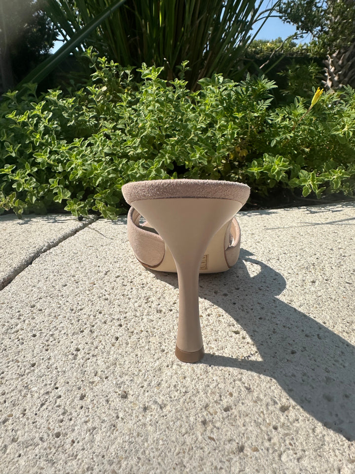 Symone Heel - Beige Suede