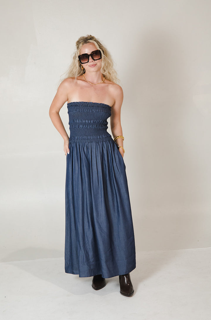 Destiny Dress - Dark Indigo