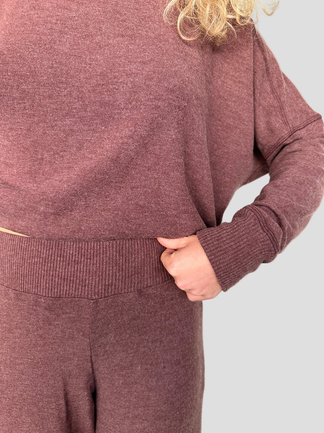 Frida Mock Neck Top - Espresso