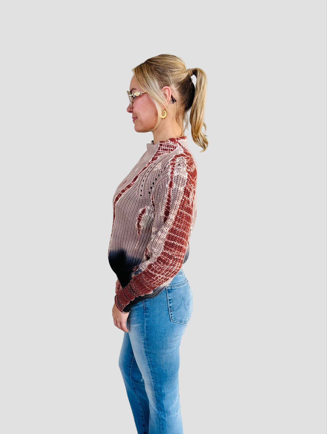 Bernice Sweater - Nut Bamboo Ombre
