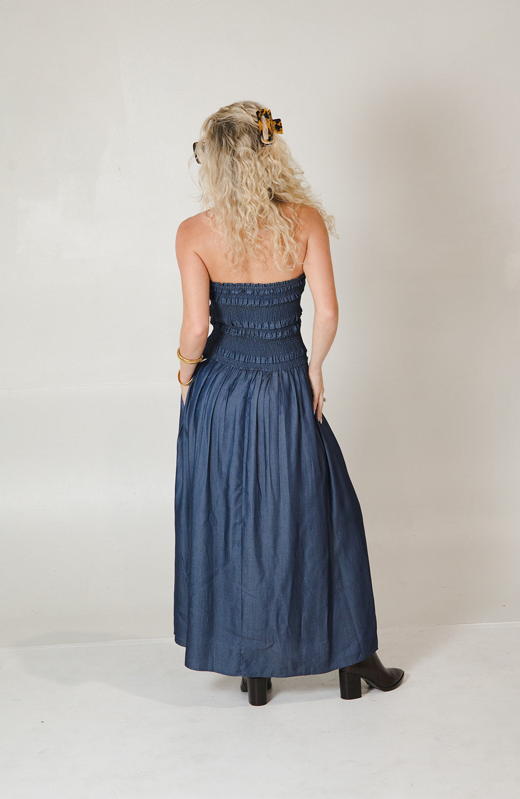 Destiny Dress - Dark Indigo