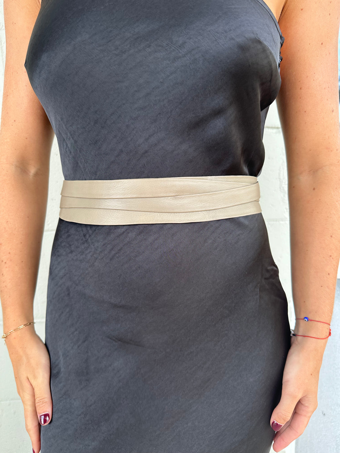 Midi Wrap Belt - Mushroom