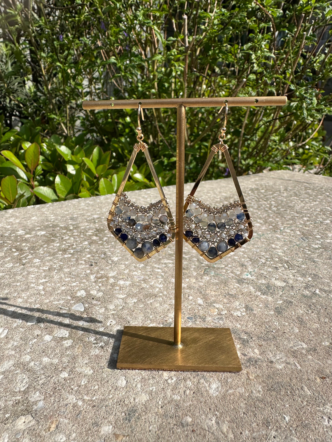 Blue Stone Earrings