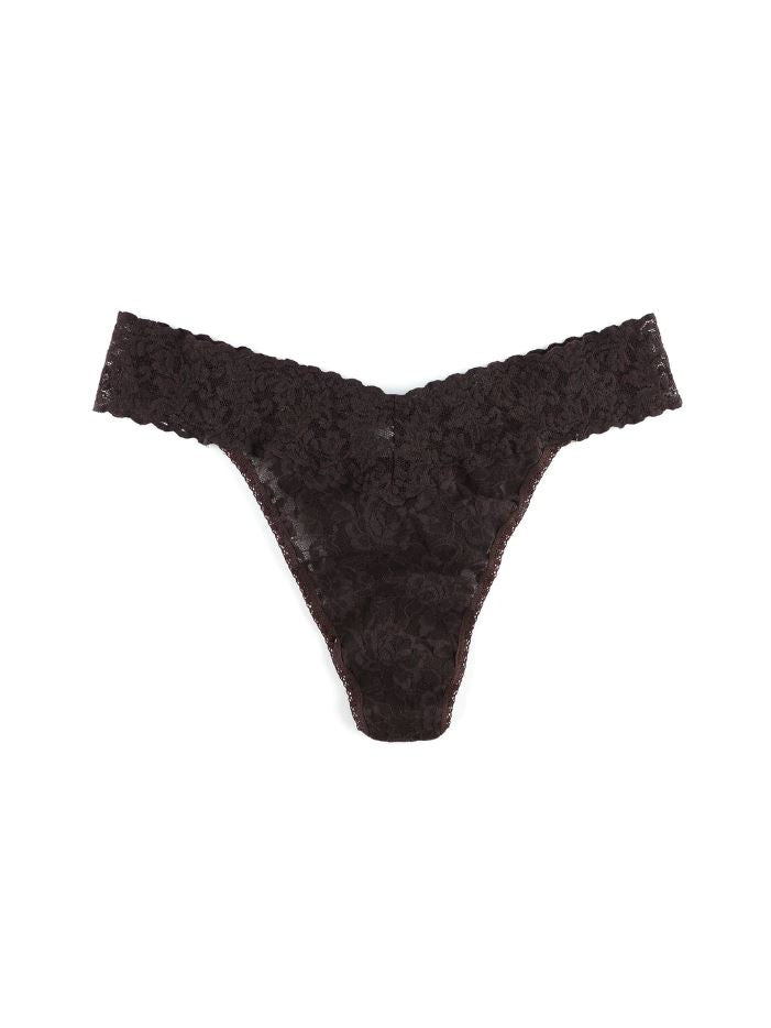 Signature Lace Original Rise Thong - Pretty in Peach