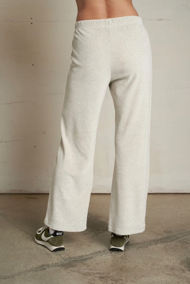 Alex Velour Pant - Oatmeal