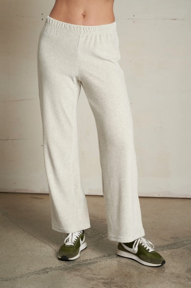 Alex Velour Pant - Oatmeal