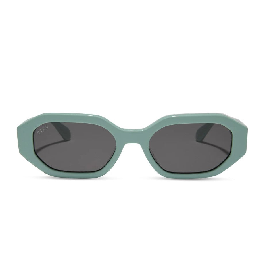 Allegra Sunglasses - Steel Teal + Grey Polarized