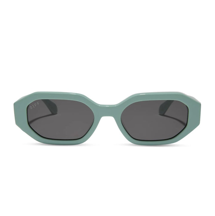 Allegra Sunglasses - Steel Teal + Grey Polarized