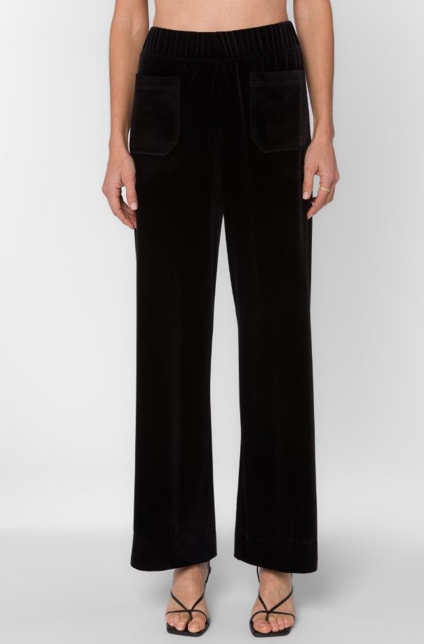 Bates Velvet Pant - Pure Black