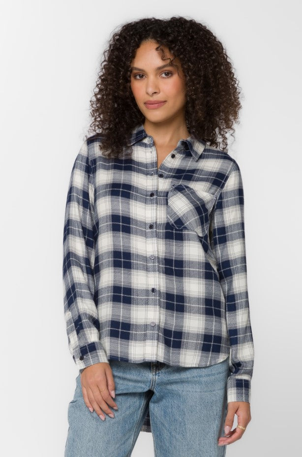 Patriot Blue Bennett Button Down Top