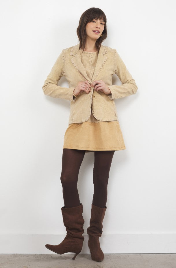 Century Park Corduroy Blazer - Quinoa