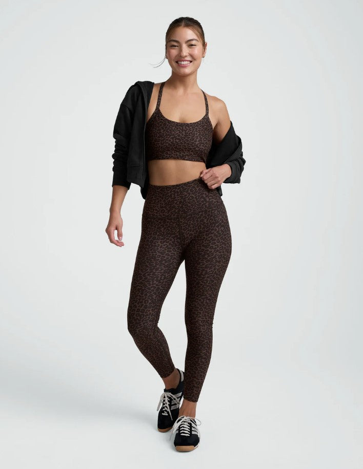 Softmark Slim Racerback Bra - Espresso Leopard