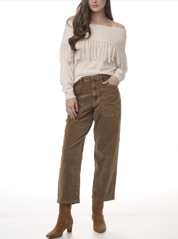 Carissa Corduroy Pant - Dark Saddle