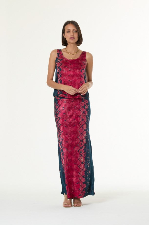 Flossie Maxi Skirt - Deep Teal Boa