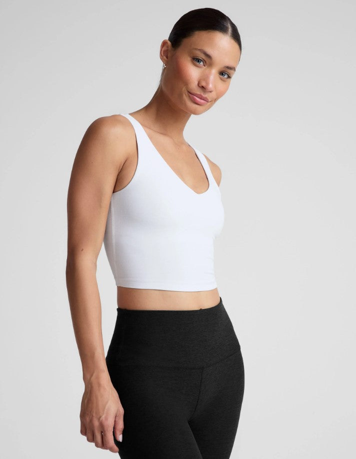 Cloud White Spacedye Good Day Cropped Tank