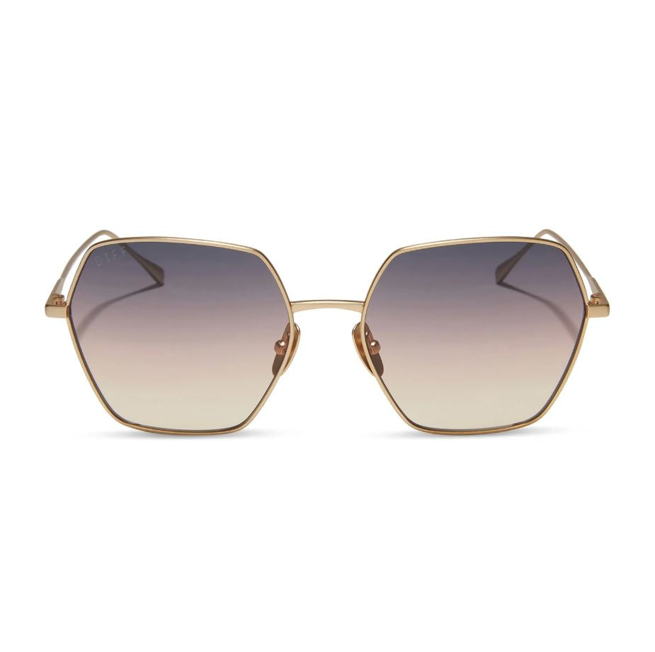 
                  
                    Harlowe Sunglasses - Brushed Gold + Twilight Gradient
                  
                