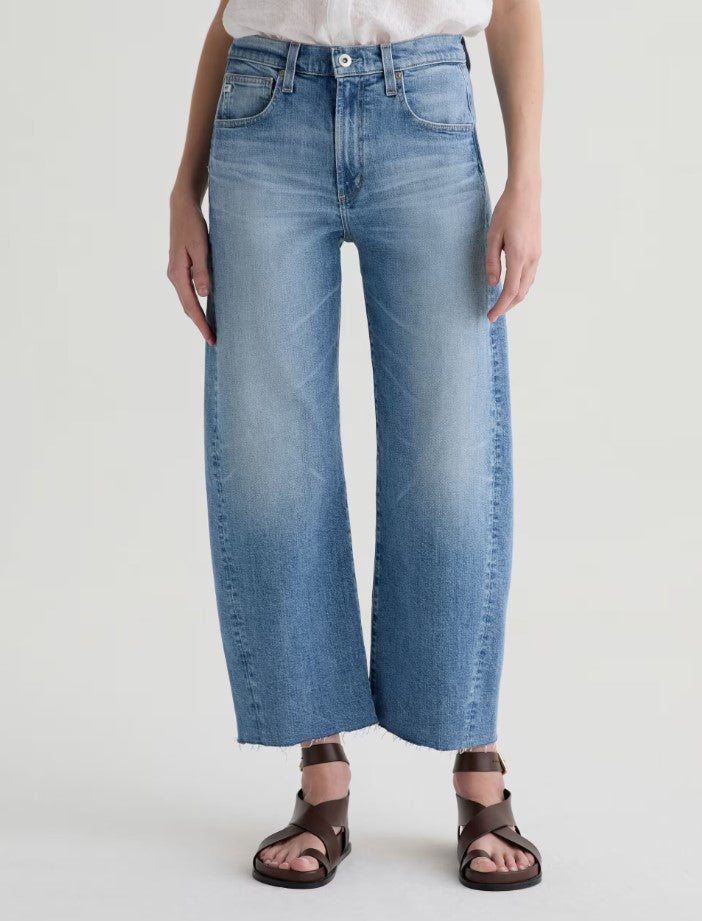 Hattie High Rise Barrel Crop - Helios