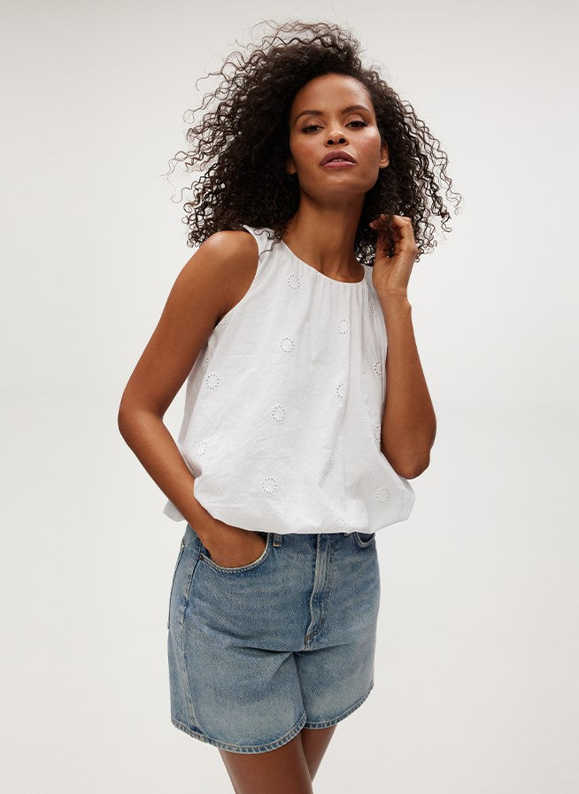 Hazel Eyelet Bubble Tank