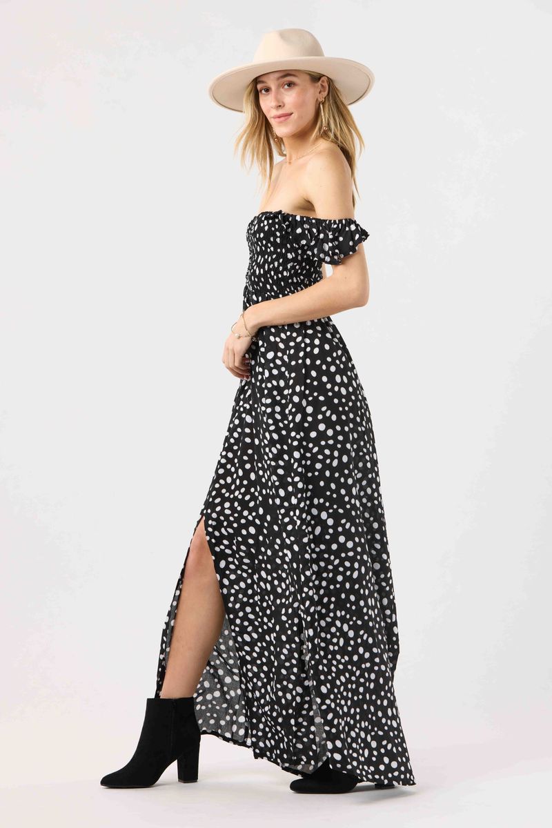Hollie Maxi Dress - Pebbles Black