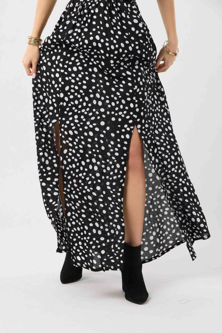 Hollie Maxi Dress - Pebbles Black