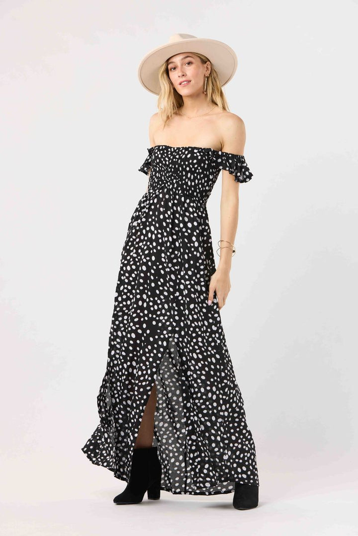Hollie Maxi Dress - Pebbles Black
