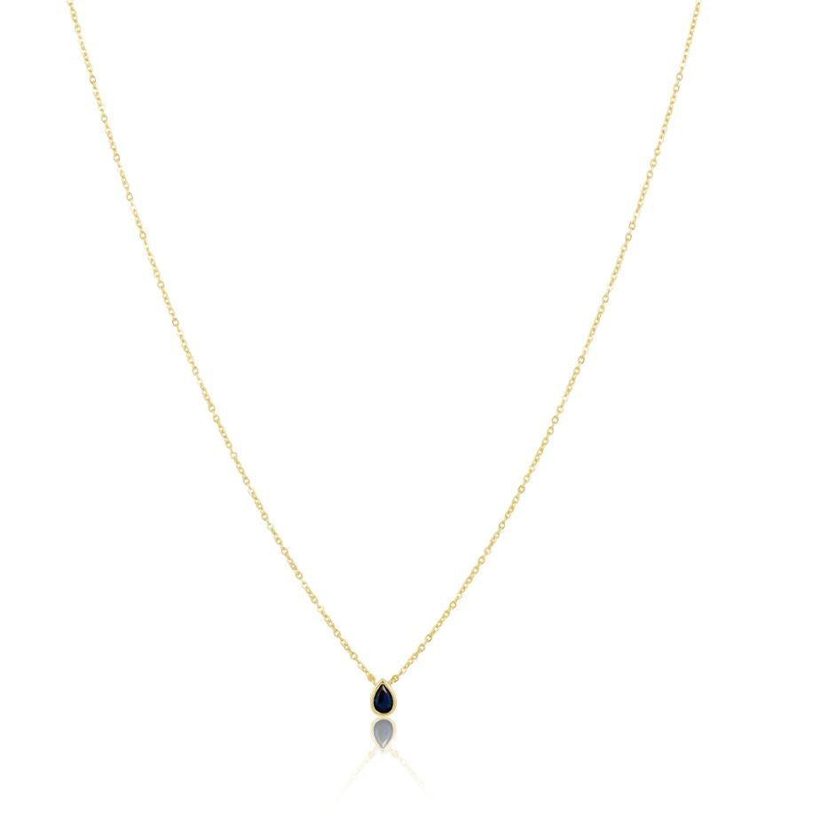 Ines Raindrop Necklace Sapphire