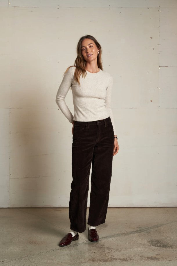 Jolie Rib Crewneck Sweater - Oatmeal
