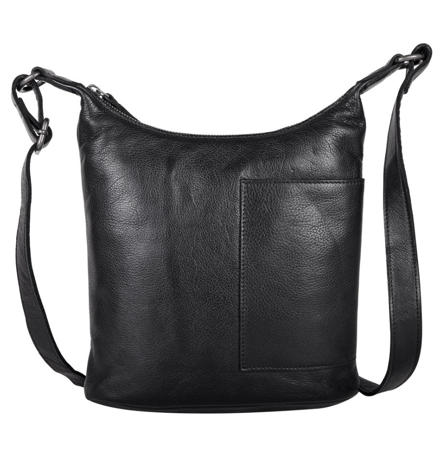 Kerry Leather Crossbody - Black