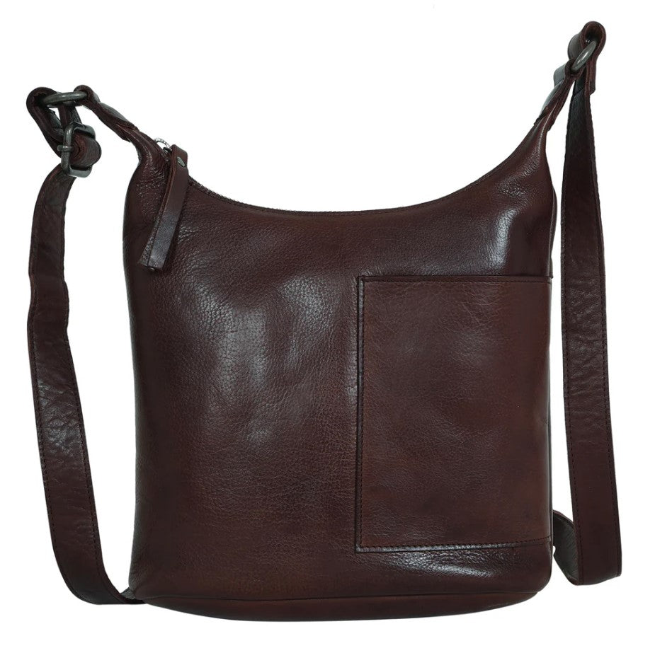 Kerry Leather Crossbody - Brown