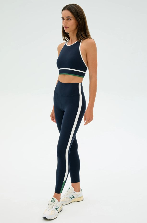 Layla Airweight High Waist 7/8th Legging - Indigo/White