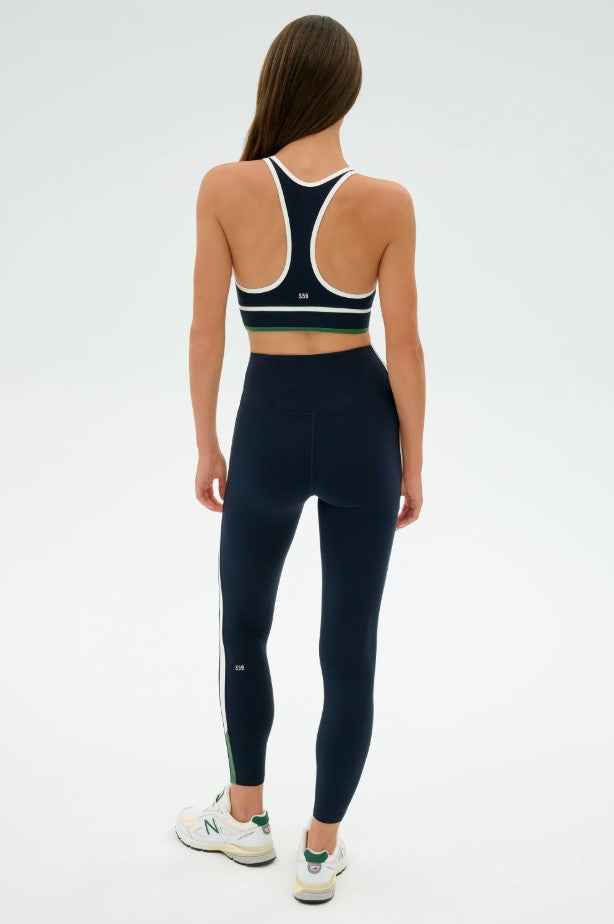 Layla Airweight High Waist 7/8th Legging - Indigo/White