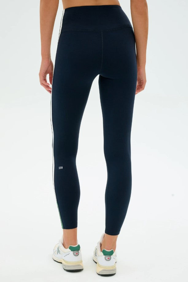 Layla Airweight High Waist 7/8th Legging - Indigo/White