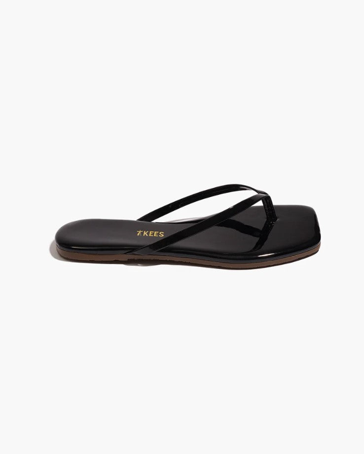 Square Toe Lily Flip Flop - Licorice
