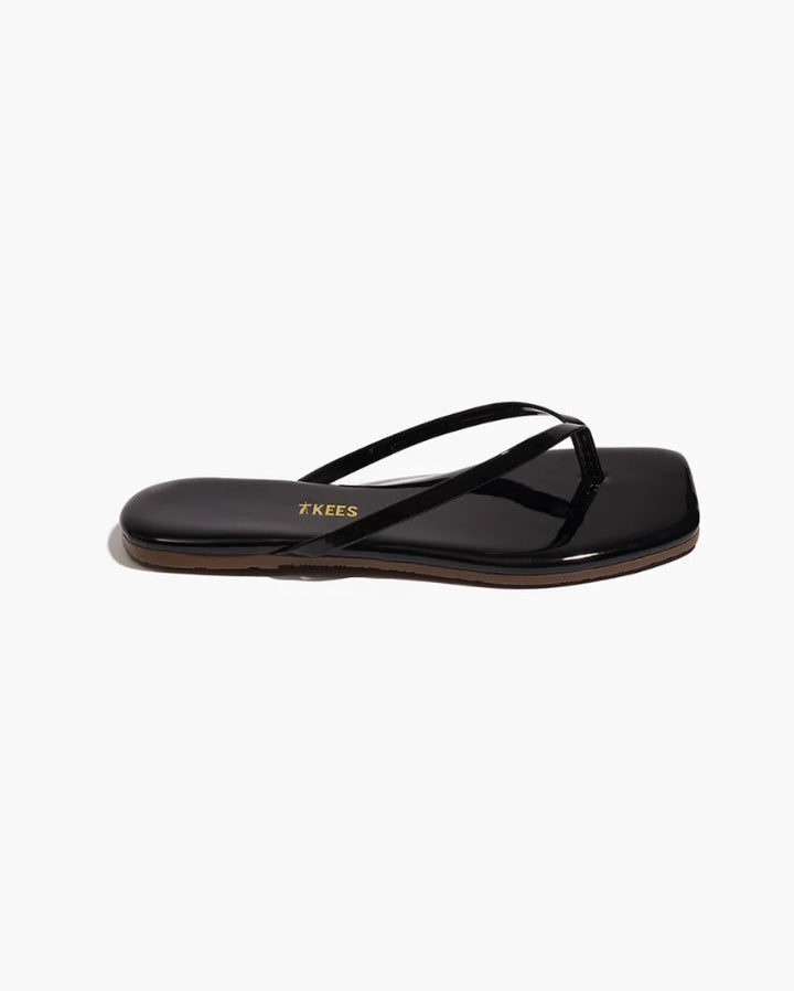 Square Toe Lily Flip Flop - Licorice