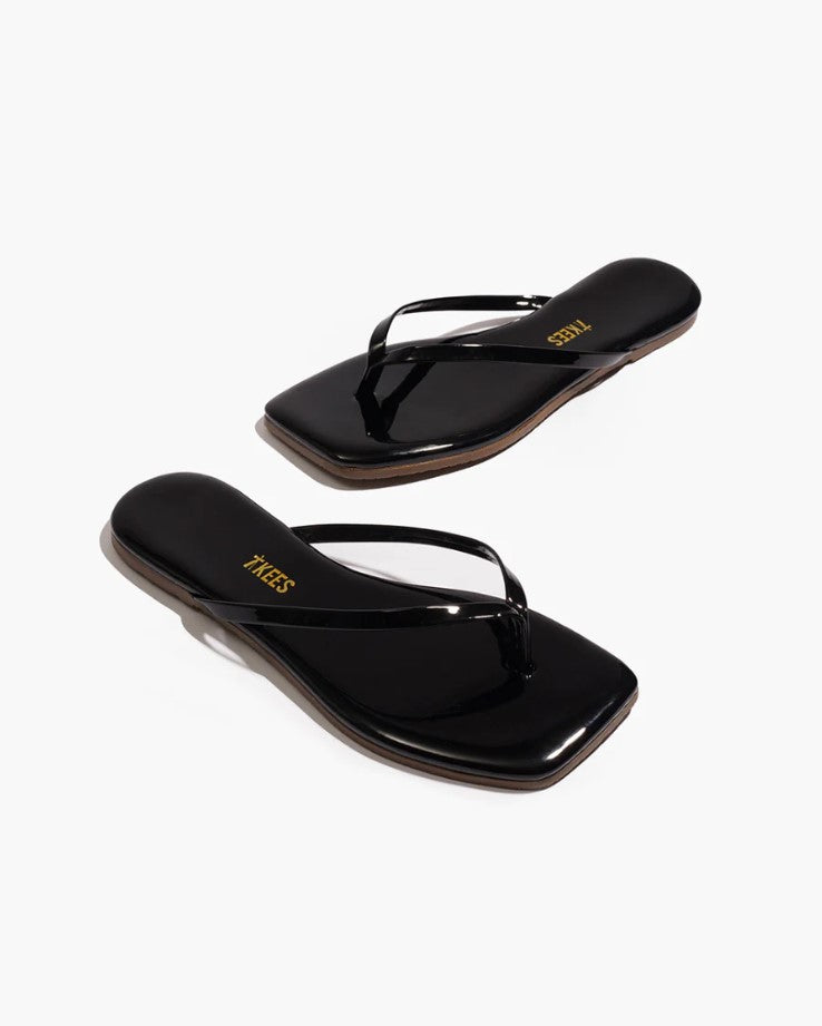 Square Toe Lily Flip Flop - Licorice