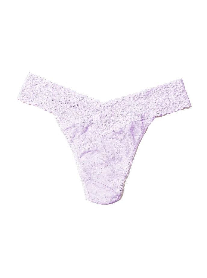 Signature Lace Original Rise Thong - Lovely Lilac