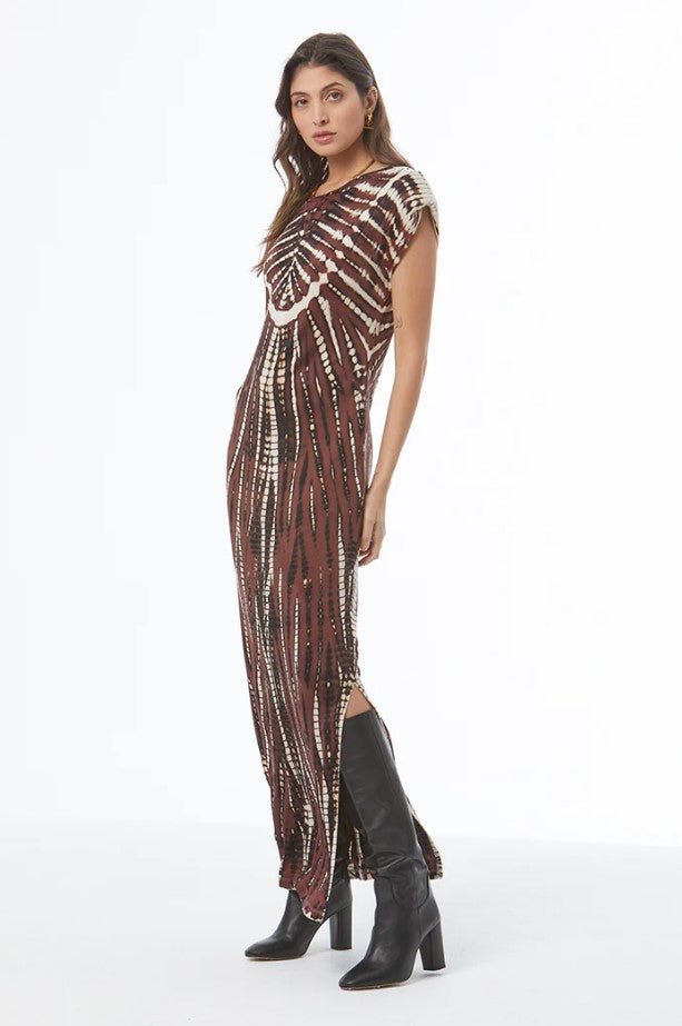 Mackenzie Muscle Tee Dress - Sepia Nexus Wash