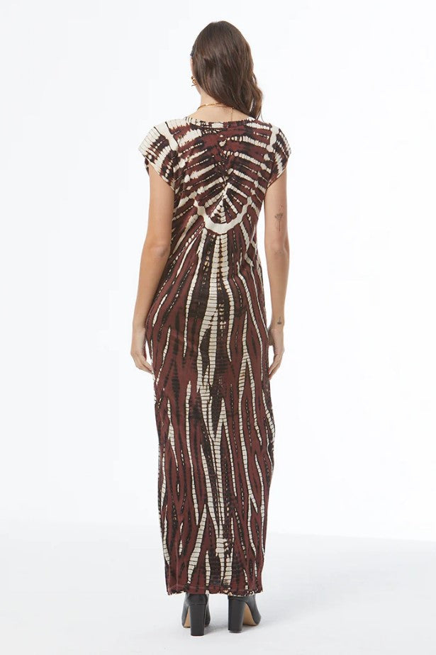 Mackenzie Muscle Tee Dress - Sepia Nexus Wash